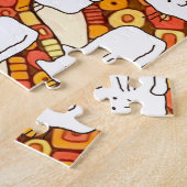Katten Cartoon Doodle Lijntekening Legpuzzel (Zijkant)