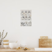 Katten Cartoon, Louis Wain Poster (Keuken)