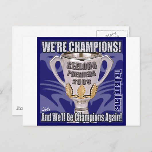 Katten - Champions 2009 Briefkaart (Voorkant / Achterkant)