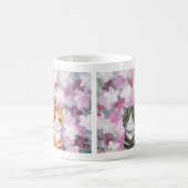 Katten Cherry Blossom Mok Cute Tabby Cats Flowers (Center)