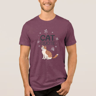 Katten citaat Tri-Blend shirt