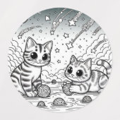 katten citaten labels (Design 1)