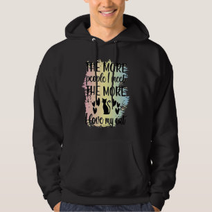 katten citeren vrouwen motivatie sarcastische man hoodie