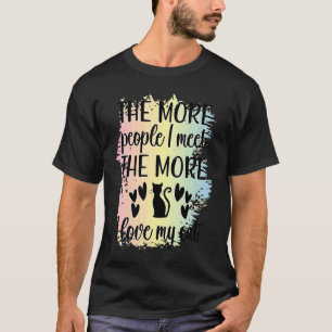 katten citeren vrouwen motivatie sarcastische man t-shirt