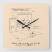 Katten Claeys Vierkante Klok (Voorkant)