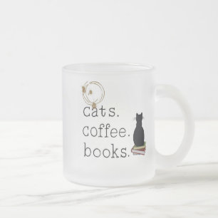 Katten. Coffee. Boeken. Perfectie. Matglas Koffiemok