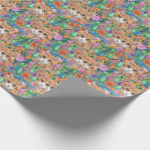 Katten Colorful Happy-verjaardagstrappapier Cadeaupapier (Hoek)