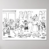 Katten (Coloring Afbeelding), Louis Wain Poster (Voorkant)