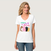  Katten "Crazy Cat Lady" Tee Shirt (Voorkant volledig)