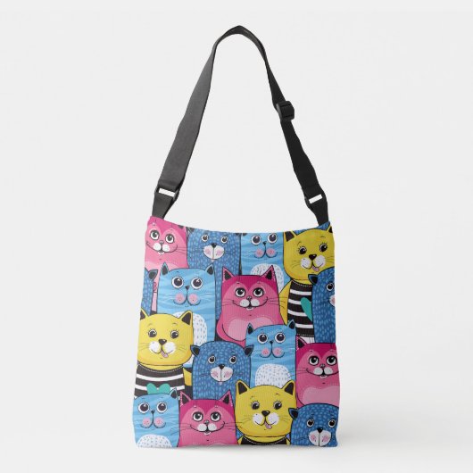 Katten Crossbody Tas (Voorkant)