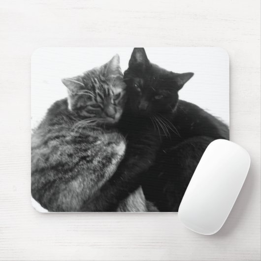 Katten Cuddling Mousepad Muismat (Met muis)