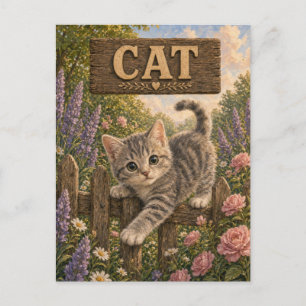Katten Cute Baby Verhalenboek Nursery Dier Briefkaart