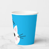 Katten Cute Kat Kind Birthday Party Papieren Bekers (Achterkant)