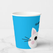Katten Cute Kat Kind Birthday Party Papieren Bekers (Voorkant)