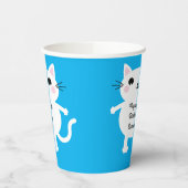 Katten Cute Kat Kind Birthday Party Papieren Bekers (Links)