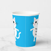 Katten Cute Kat Kind Birthday Party Papieren Bekers (Rechts)