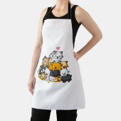 Katten Cute Kitty Stapel Katten Anime Kawaii Neko Schort (Insitu)