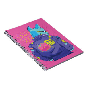 Katten Cyberpunk Stijlvol Ontwerp Notitieboek