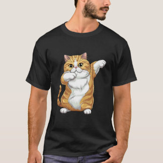 Katten Dabbende Dans Humor Ontwerp voor Kattenlief T-shirt