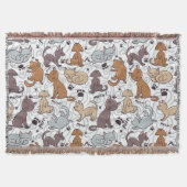 Katten dagelijks leven deken (Voorkant)