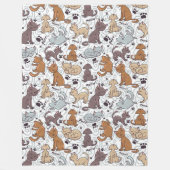 Katten dagelijks leven fleece deken (Voorkant)