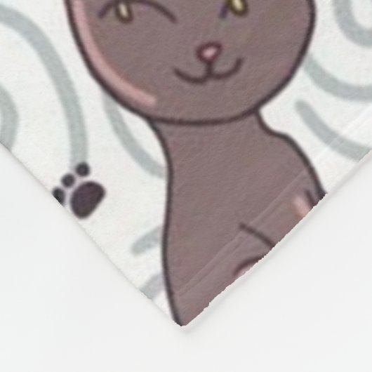 Katten dagelijks leven fleece deken (Hoek)