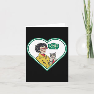Katten Dames Stemmen Leuk Verkiezingsthema Dame Gr Kaart