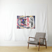 Katten Dames voor Harris Walz Wandkleed (In Situ (horizontaal))