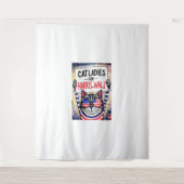 Katten Dames voor Harris Walz Wandkleed (Voorkant)