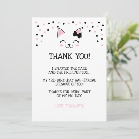 Katten Dank Je Kaarten (Staand voorkant)