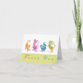 Katten Dank u Notecard Bedankkaart (Voorkant)