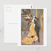 Katten dansen in avondkleding briefkaart (Voorkant / Achterkant)