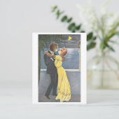 Katten dansen in avondkleding briefkaart (Staand voorkant)