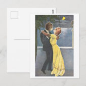 Katten dansen in avondkleding briefkaart (Voorkant / Achterkant)