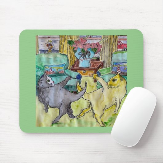 Katten 🐈 Dansen Muismat (Met muis)