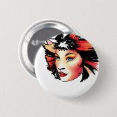 Katten de Musical, Bombalurina Ronde Button 5,7 Cm (Voorkant /achterkant)
