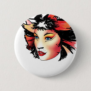 Katten de Musical, Bombalurina Ronde Button 5,7 Cm