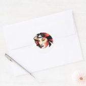 Katten de Musical, Bombalurina Ronde Sticker (Envelop)