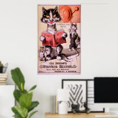 Katten Diarree Mengsel Poster (Thuiskantoor)