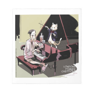 Katten die alles overnemen en uitvoeren Fungerend Notitieblok