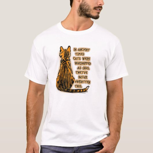 Katten die als goden worden gedragen t-shirt (Voorkant)