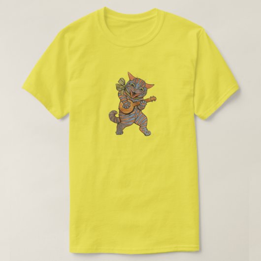 Katten die banjo spelen t-shirt (Design voorkant)