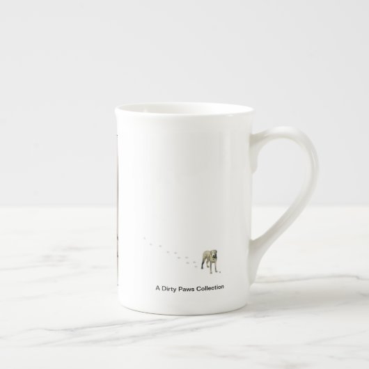 Katten die Chess spelen op een Chinese Mok (Rechts)