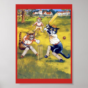  katten die cricket afspelen poster