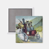 Katten die de Catskill Mountains verkennen Magneet (Voorkant / Achterkant)