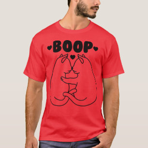 Katten die de neoping van de noses van Funny Cat B T-shirt