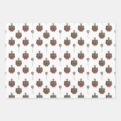 Katten die de Reeks van het VerpakkingsPapier van  Inpakpapier Vel (Voorkant 3)