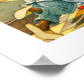 Katten die dineren poster (Hoek)