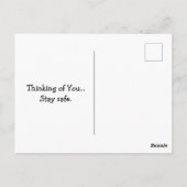 Katten die door het Venster worden gezeten Briefkaart (Achterkant)