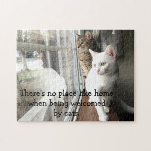 Katten die door het Venster worden gezeten Legpuzzel